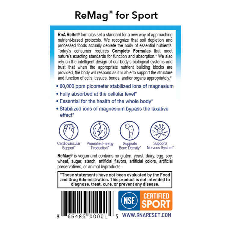ReMag® Liquid Magnesium for Sport Info
